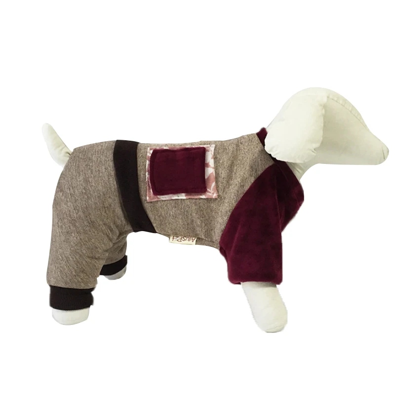 

High Quality Pet Dog Products Supplier Colorful Soft Cotton Pet Apparel, Brown