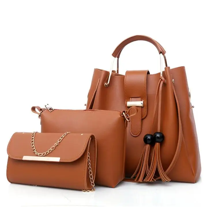

Tassel PU Handbag 3pcs Set 2021051702