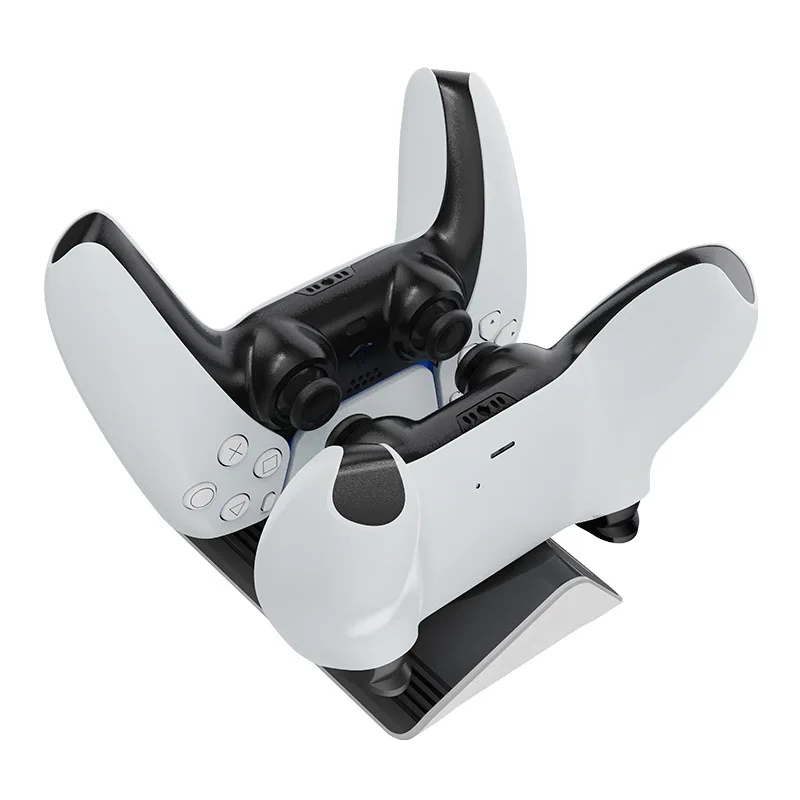 

Dual Usb C Port Charger Stand Dock For Playstation5 Ps5 Wireless Game Controller Charging Station, Black.white