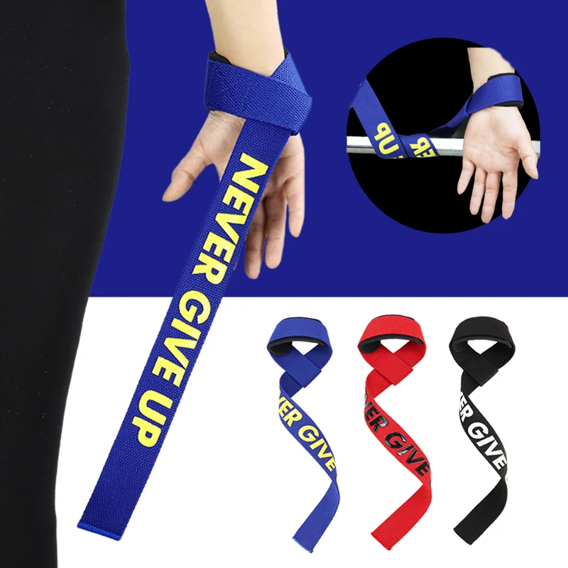 

Amazon hot sale Custom logo adjustable gymnastic fitness weight lifting gym weightlifting wrist strap, Black,red,blue or custom