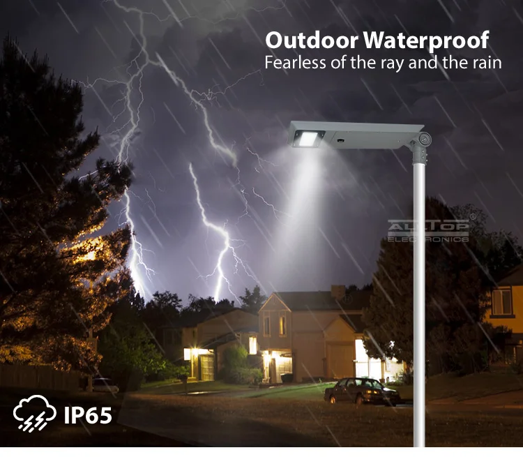 ALLTOP Excellent waterproof ability IP65 outdoor garden 40watt 60watt all in one led solar street light