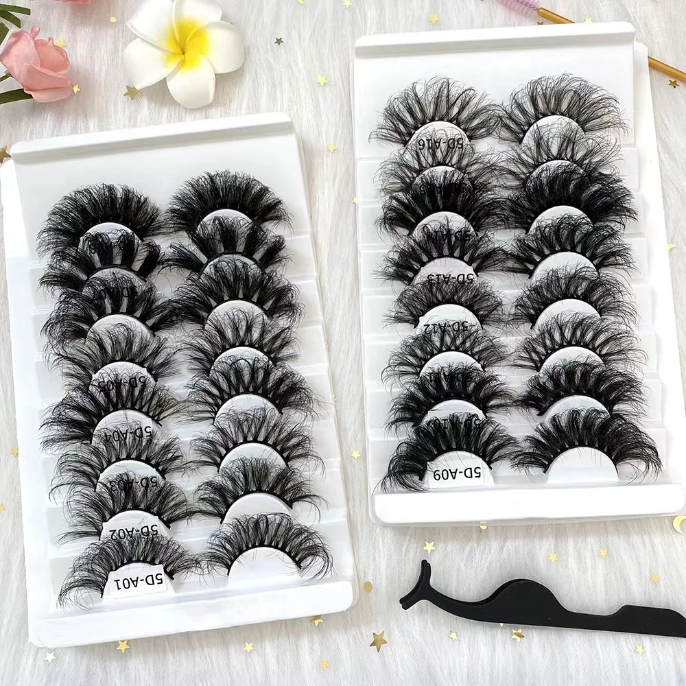 

2022 new product lashes3d wholesale vendor 25mm super fluffy 3D faux mink eyelashes 25mm lashes