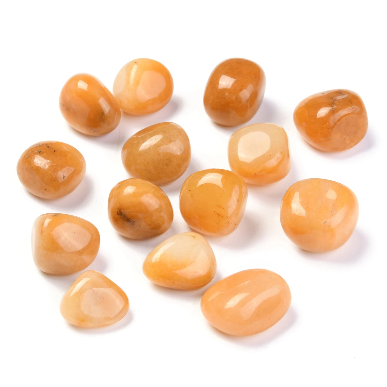 

PandaHall No Hole Nuggets Tumbled Stone Natural Topaz Jade Beads