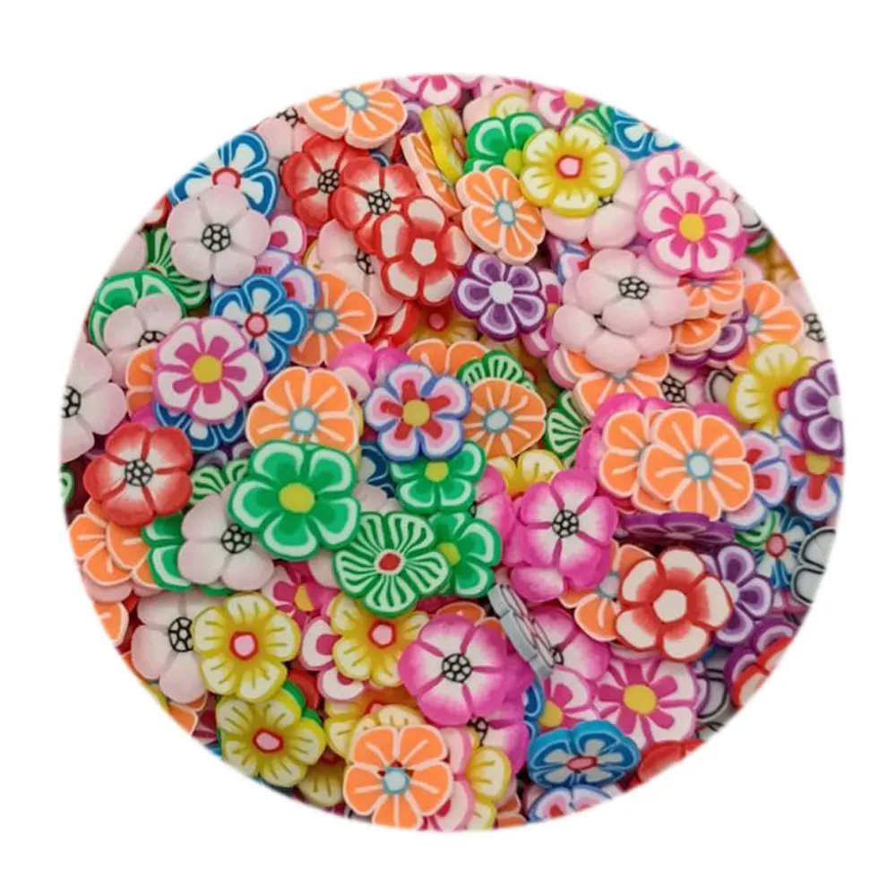 Nail Art Decorations Flower Slices 3D Polymer Clay Tiny Wheel Nail Art Rhinestones Decoration Manicure