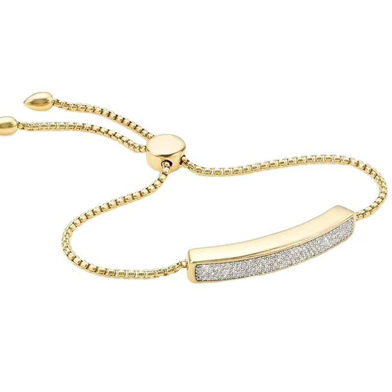 

Newest Stylish 316L Stainless Steel adjustable Bracelet with top grade zircon allergy free