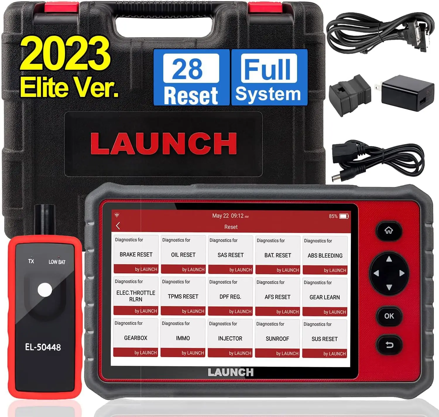 

Original Launch CRP 909E Full System Car Diagnostic Tool Scanner 2024 Version OBD2 12V Vehicle Code Reader with 28 Resets