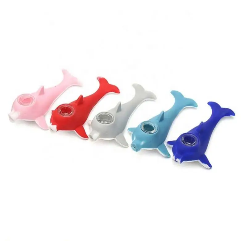 

Hot Sale Creative Dolphin Shaped Smoking Pipe Small Cute Tobacco Pipe, Random