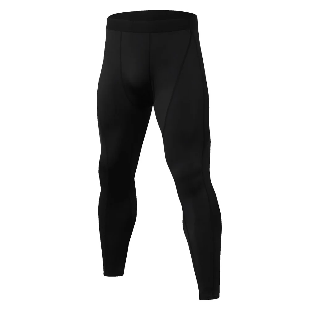 

Fashion black Trousers Fitness Running Breathable Quick Drying Men's Elastic Tight Training Trousers