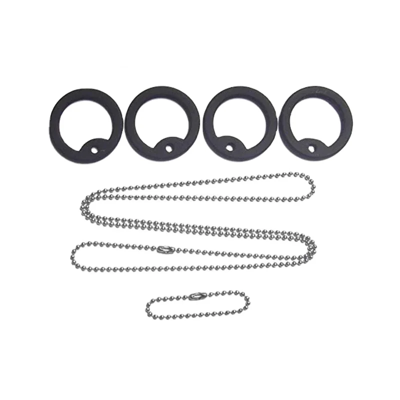 
Military Stainless Necklace Dog tags black dog tag silencer 