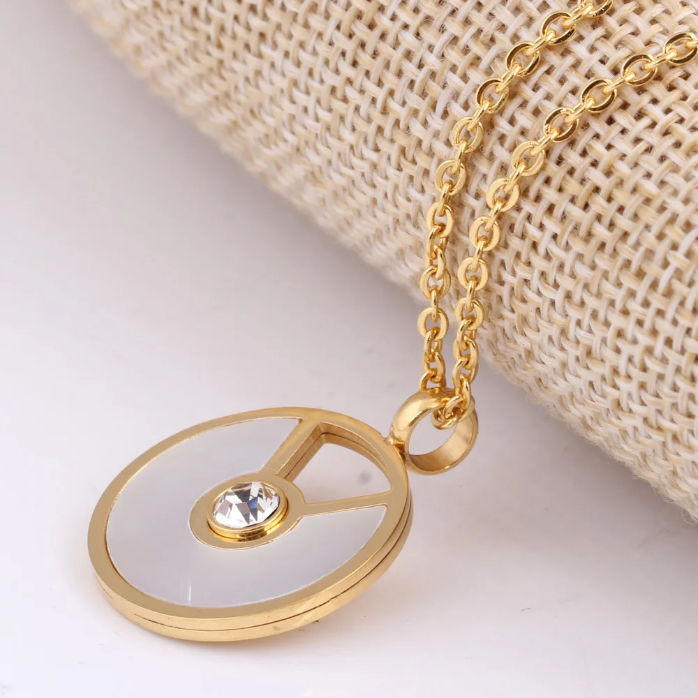 

New arrival womens nature shell 18K gold plated stainess steel jewlery set