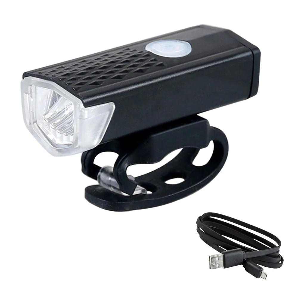 

Hot Sale Outdoor Waterproof Power Night Riding Bicycle Accessories Brightness Easy Install USB Rechargeable LED Bike Light, Black