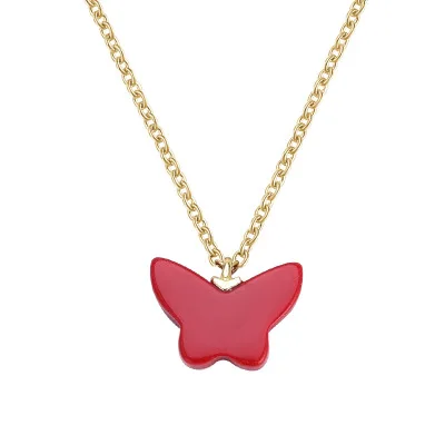 

925 Sterling Silver Necklace With Butterfly Pendant Women Necklace Jewelry 18k Gold Plated, Gold,silver