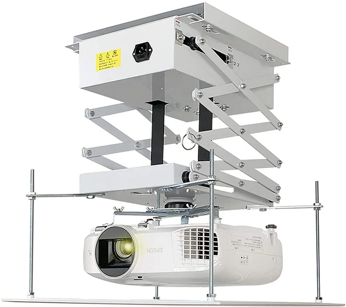 

70-500 cm electric WIFI projector 4K ceiling mount scissors type motorized projector lift with remote control