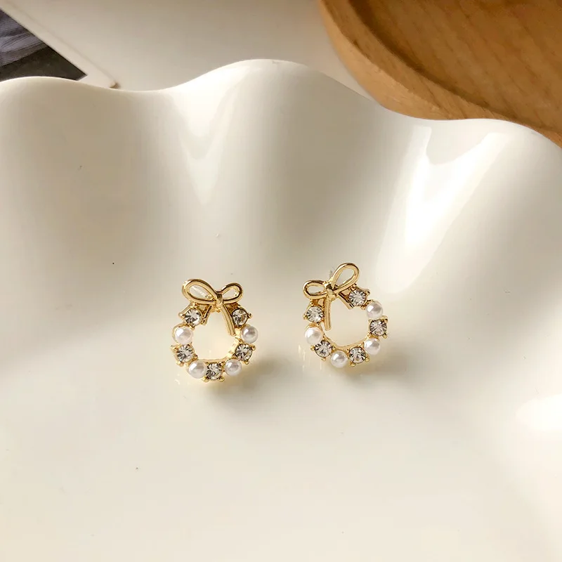 

Tixu designer earrings popular brands pearl butterfly earrings ladies luxury earrings new wholesale, Gold color
