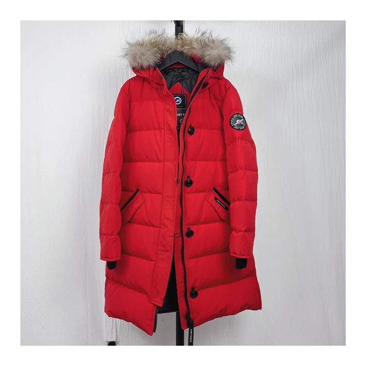 

fashion luxury windproof long down jacket for women in winter Ski Jacket, Customized color