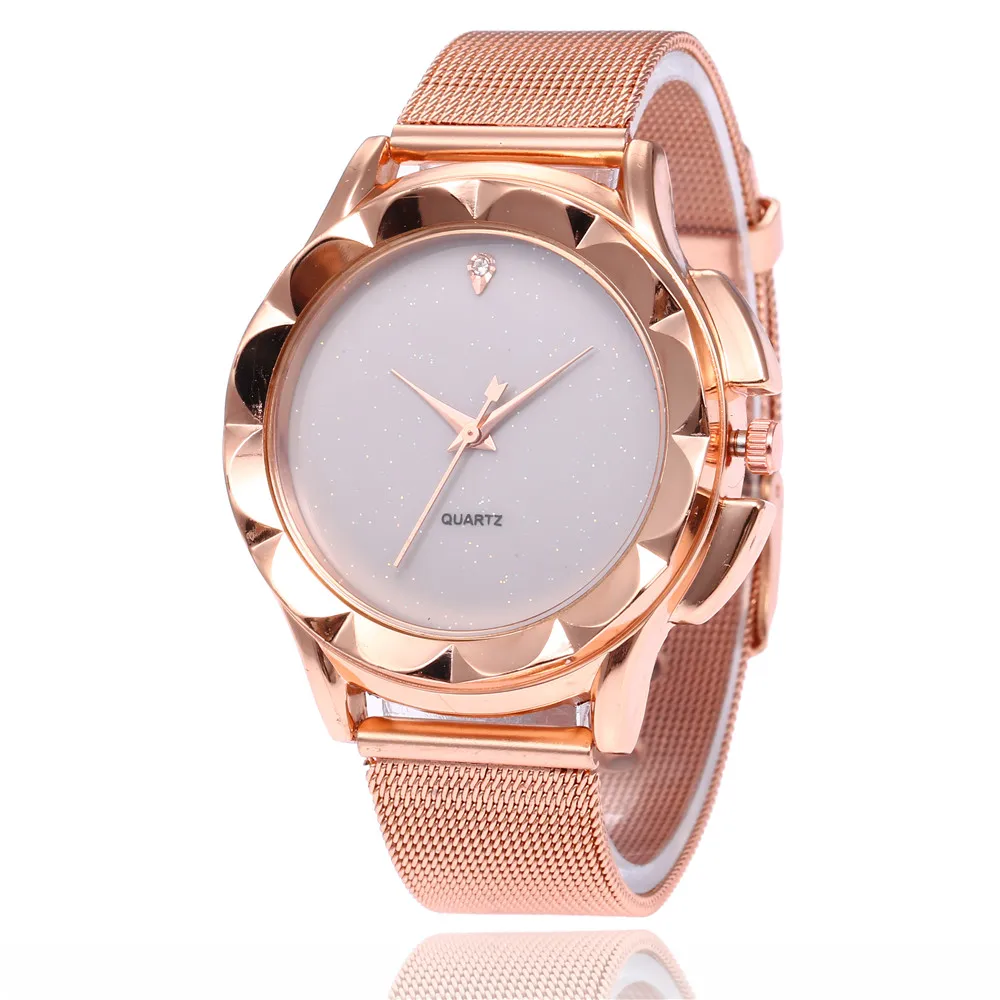 

Top Fashion Luxury Brand Watches Women Style Flowers Painting Women Watch Stainless Steel Watches
