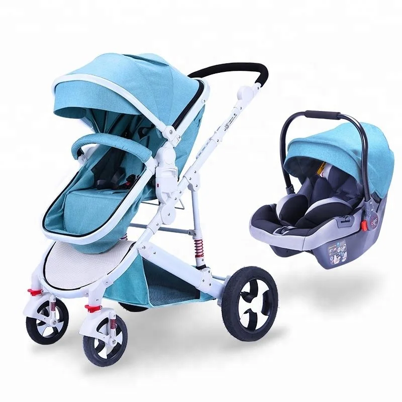 Fashionable shocking proof baby stroller 3 in 1