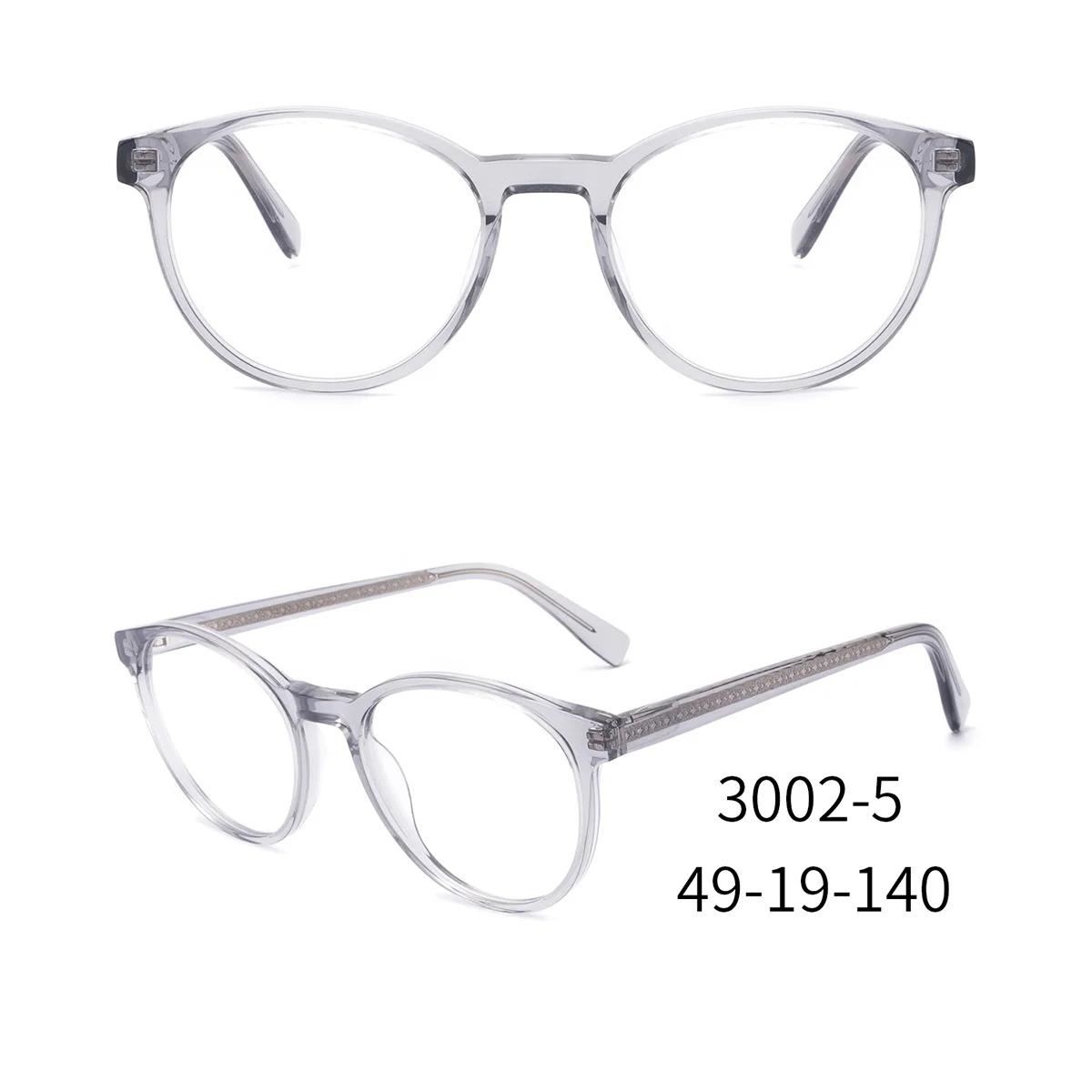 

New arrival custom logo dropshipping men women vintage transparent acetate optical prescription glasses frames