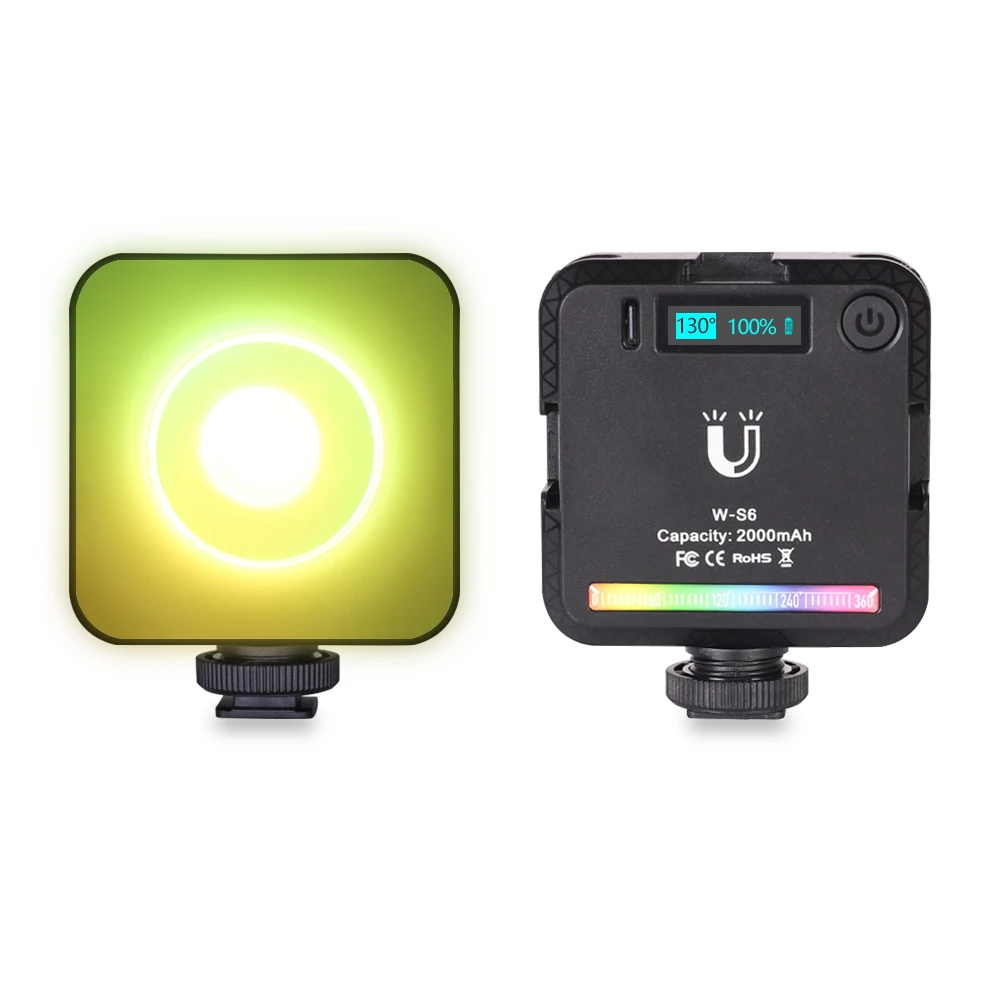 

W-S6 RGB full color LED photography lighting video camera light