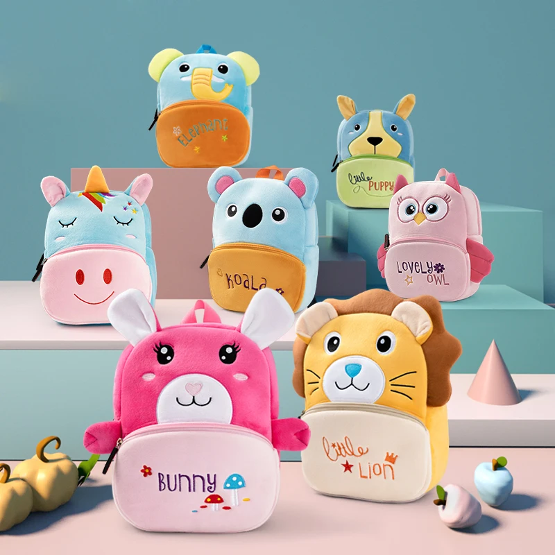 

Girls Boys Cute Bunny Cartoon School Bag Kids Bag Pack Backpack Cartoon Plush Backpack For Kids, Animal custom