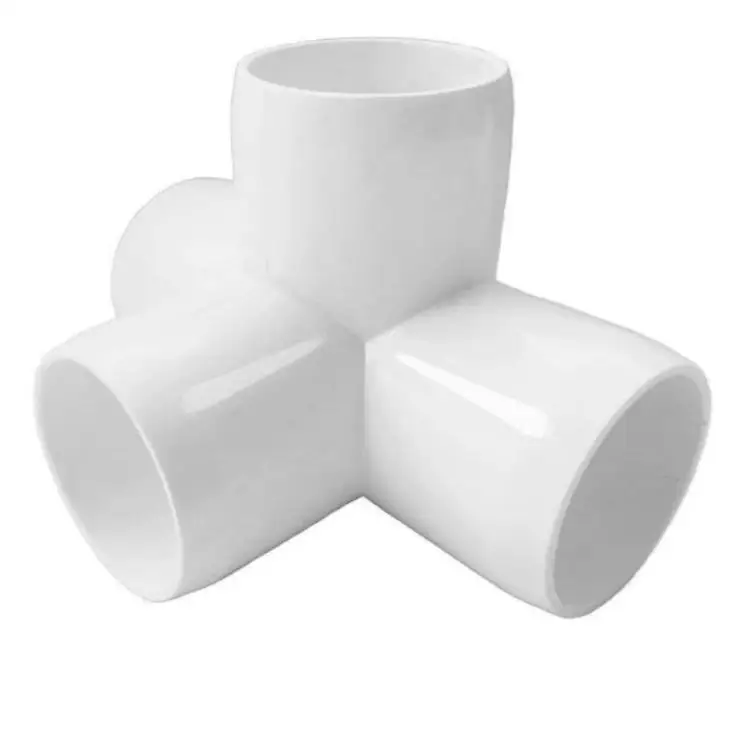 3d Diy Pvc Connector 4 Way Connector Elbow 5 Way Cross Pipe Fitting Buy Four Way Elbow 1 2