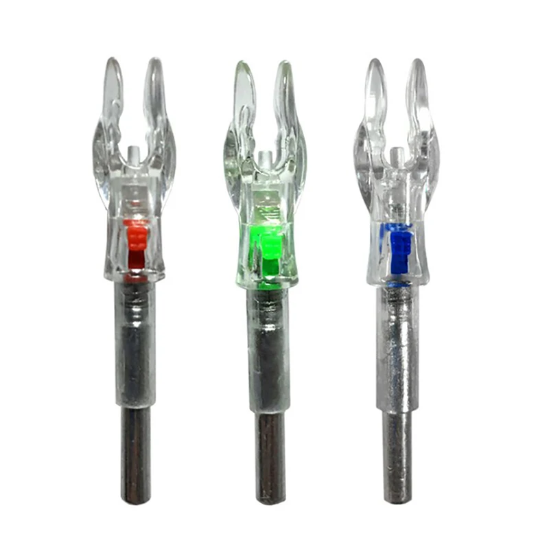 Arrow Nock LED Luminous Lighted Nocks 4.2mm/0.165 Inch Automatic Knocks Tail for Archery Sports Arrow Shafts