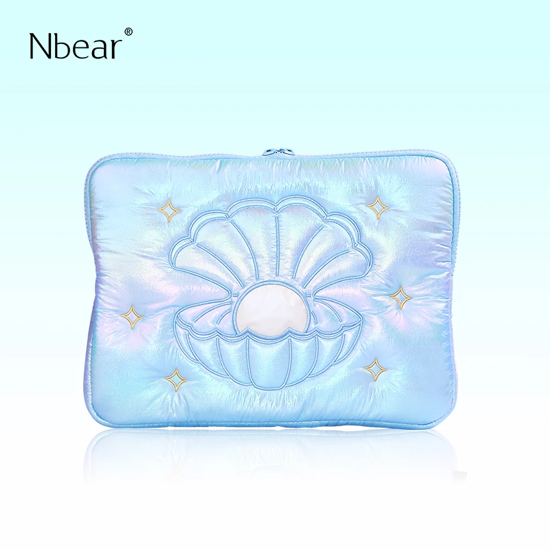 

Nbear 13inch Pearl Series Soft Laptop Storage 2021 Women Laptop Bag For Women Waterproof, Blue