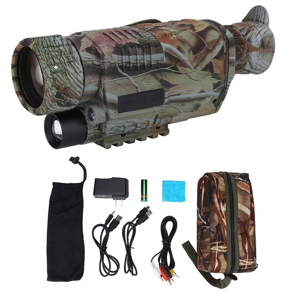 

Factory Directly Supply High Performance Digital Infared Hunting Night Vision Monocular with IR Illuminator, Camouflage