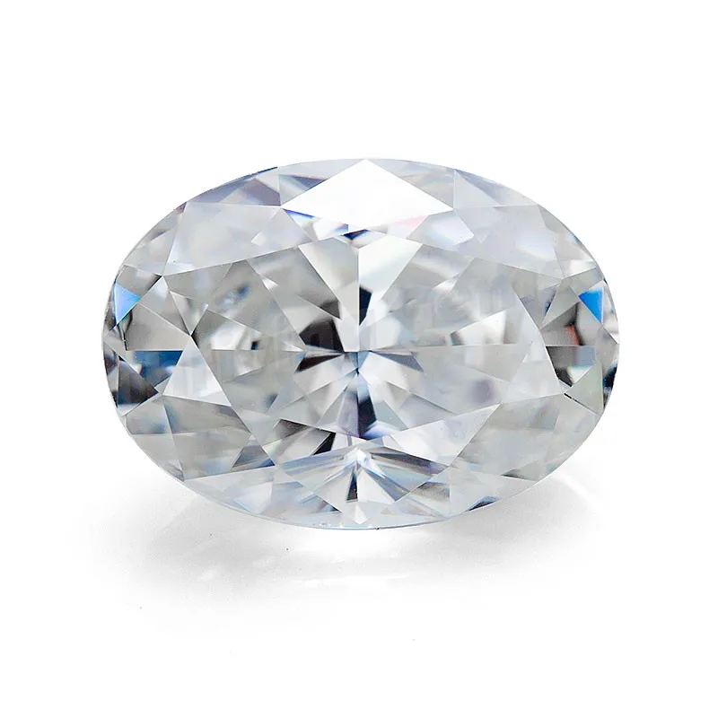 

Thriving Gems Synthetic Gemstone Lab Created Diamond Unique Oval Moissanite DEF, Def gh ij