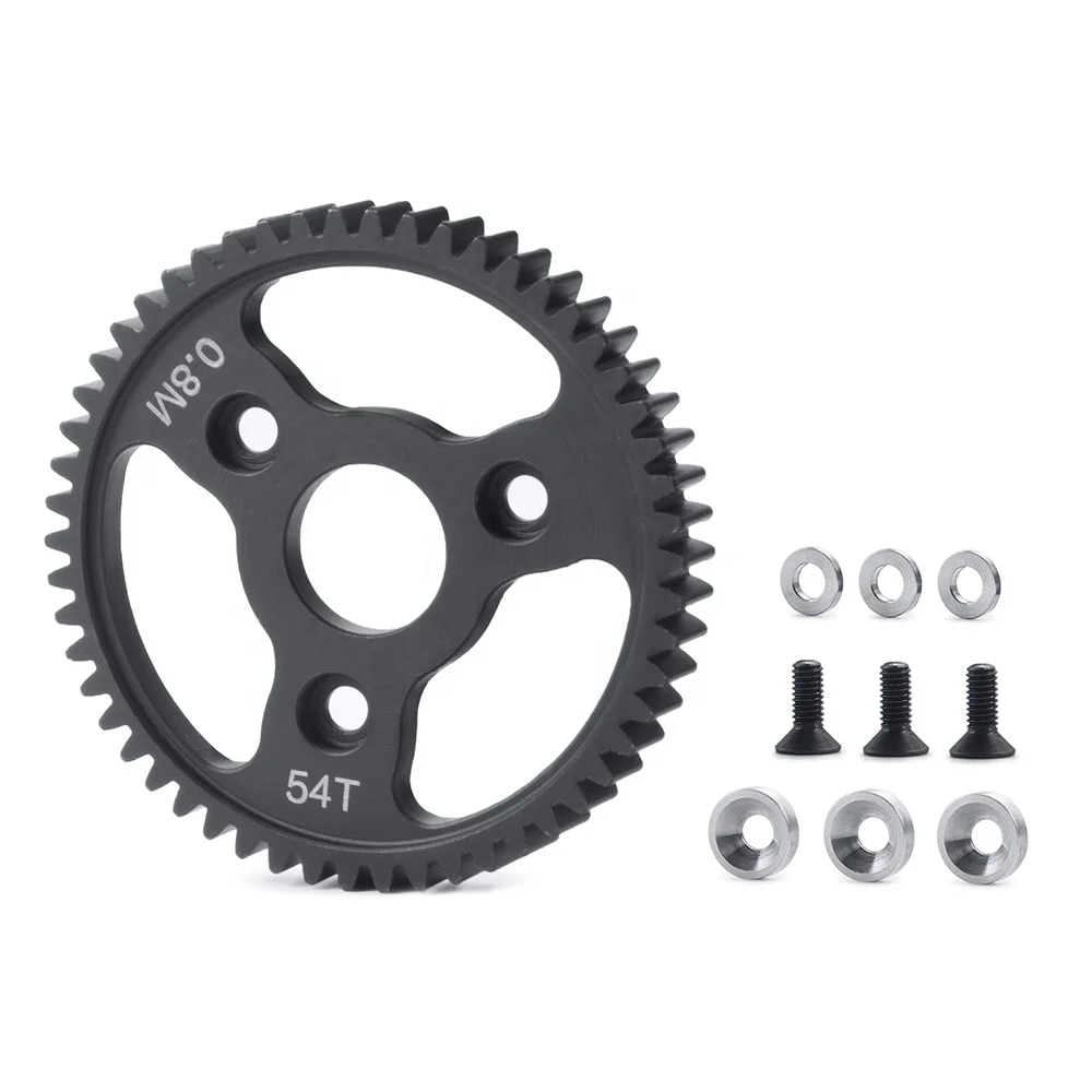 

Steel Metal Gear 32P(0.8M) 54T Motor Pinion Gears for 1/10 SummitRevoE-RevoSlash RC Buggy Truck Upgrade Parts