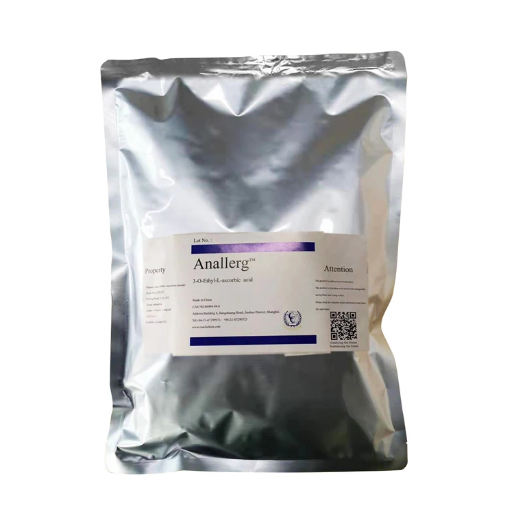 
86404-04-8 Cosmetic raw material 3-O-Ethyl-L-ascorbic acid/ VCE powder for skin whitening high quality/purity 99.5% 
