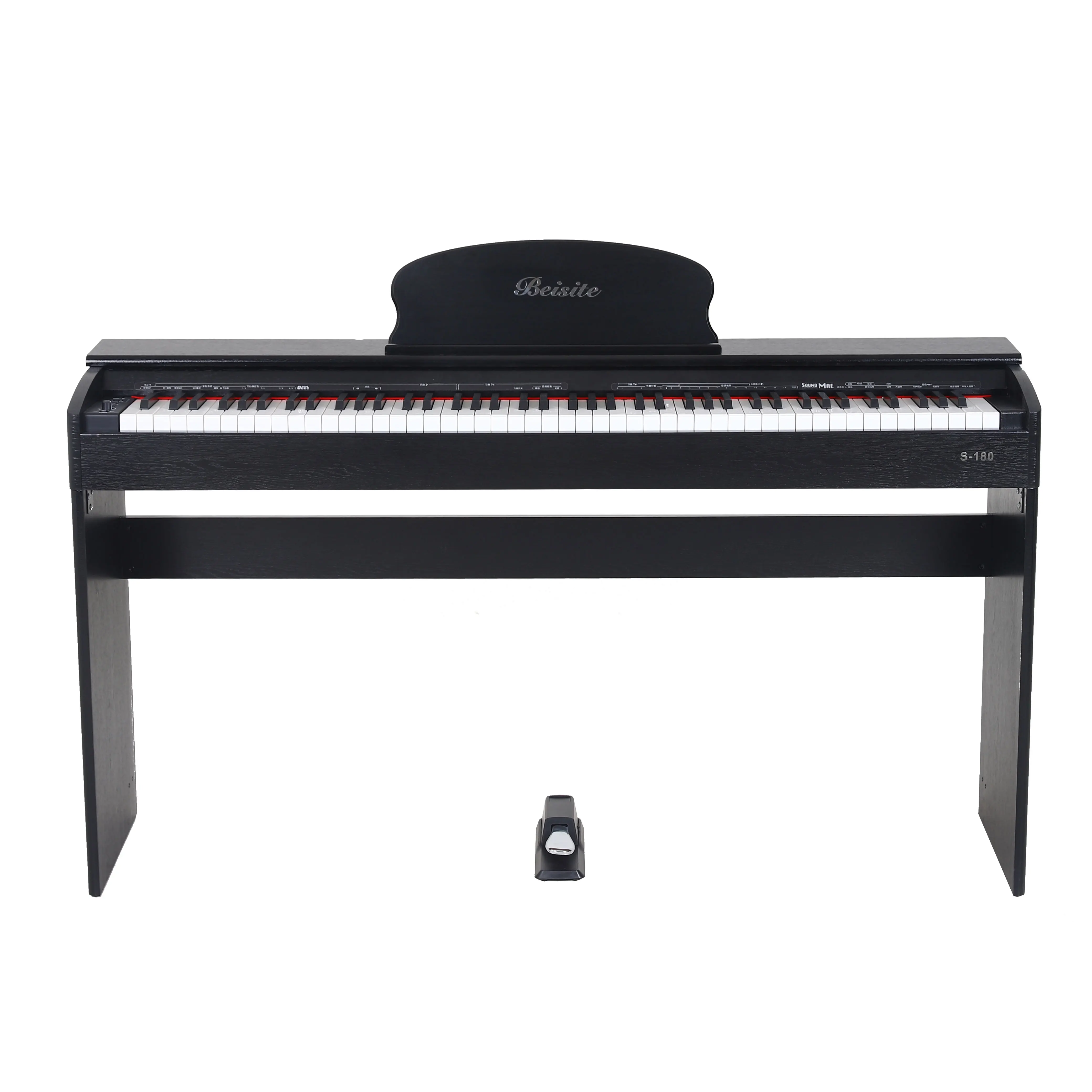 

Electronic digital 88 keys piano 180 digital hammer action keyboard piano, Gloss print (black/white)