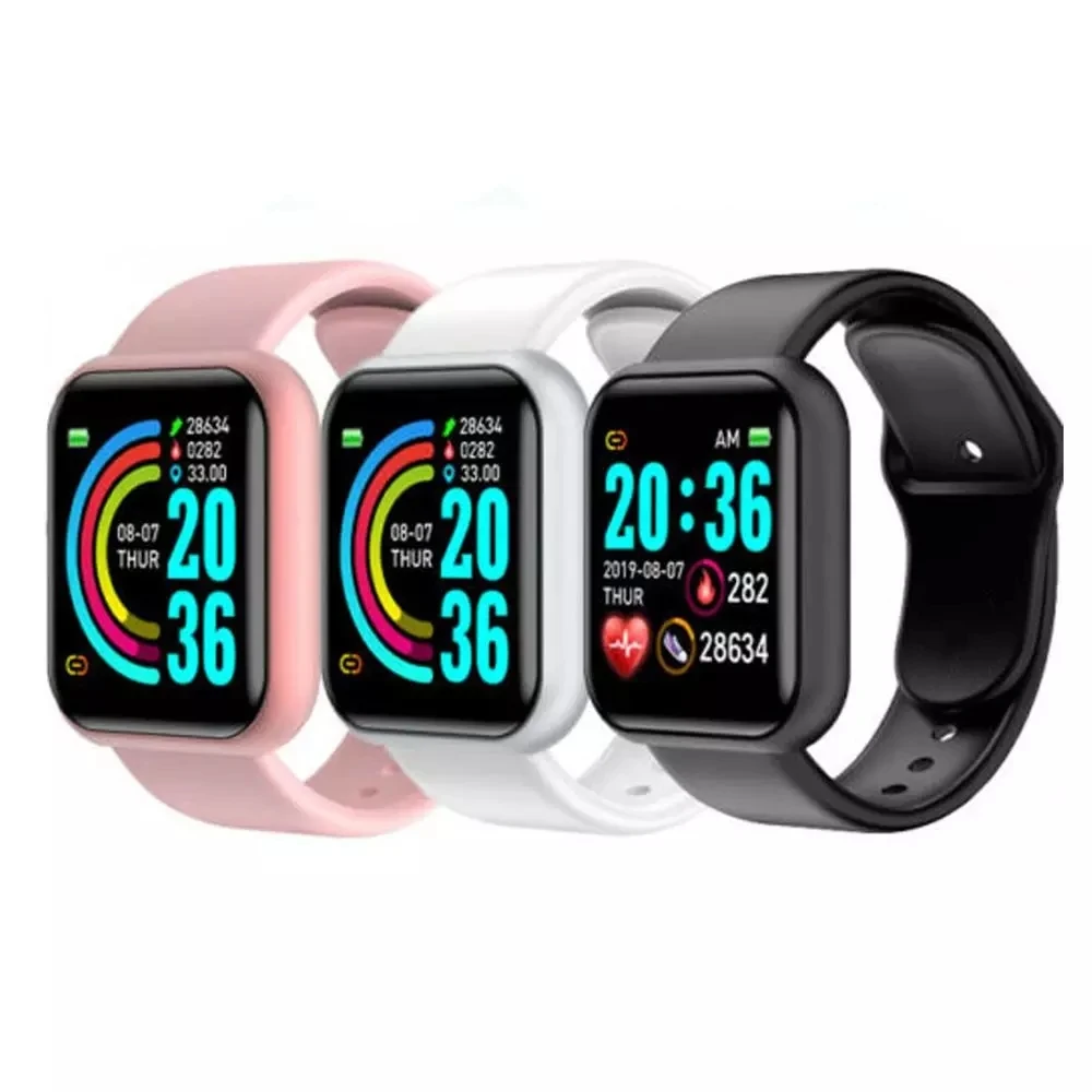 

D20 Smart Watches Men Waterproof Sport Fitness Tracker Smart Bracelet Blood Pressure Heart Rate Monitor Y68 Smartwatch