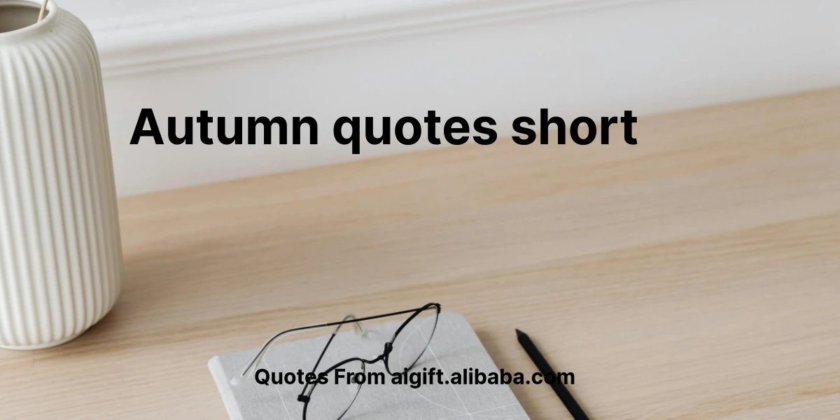 autumn quotes short