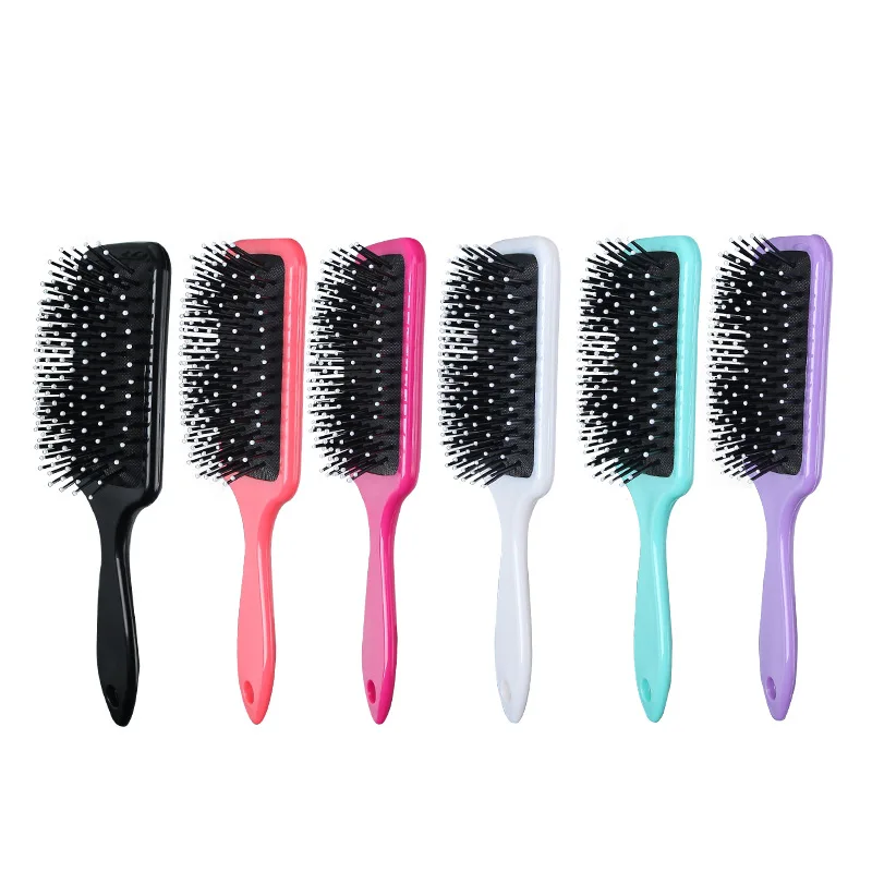 Private Label Paddle Brush Straightener Hair Scalp Massage Comb Plastic Head Massage Brus, Picture