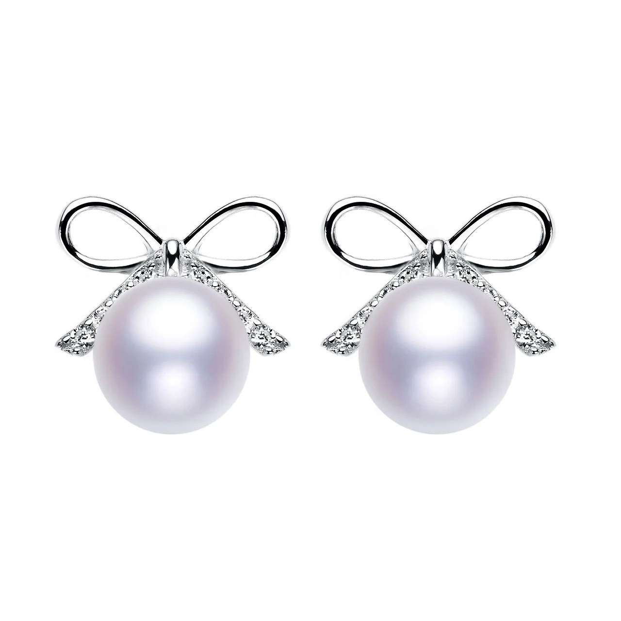 

Silver Plated Earring Wedding Fashion Jewellery Gold High Quality Silver Women Jewelry Gift White Pearls