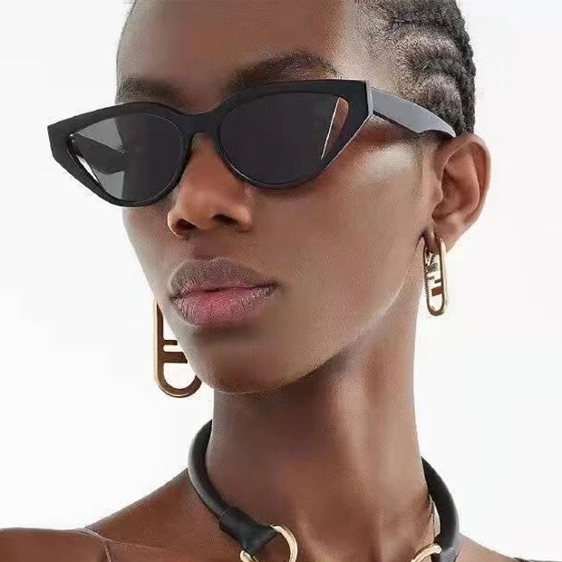

Wholesale New Design Fashion TR90 Cat Eye Frames Shades Sunglasses For Women