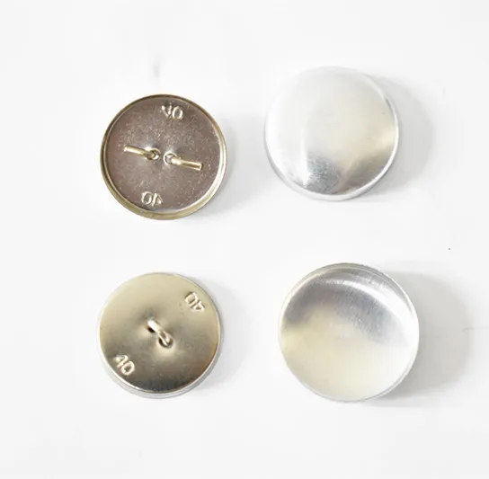 

Wholesale 40L Aluminum Upholstery Cover Buttons for Sofa, Aluminum+nickel