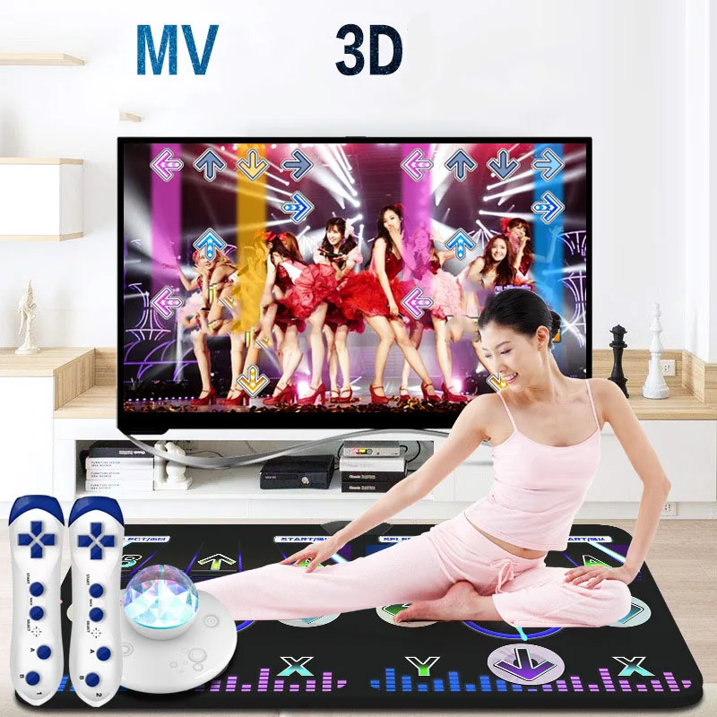 
Double dance mat wireless Dual-purpose dancing machine Somatosensory HDTV game console 