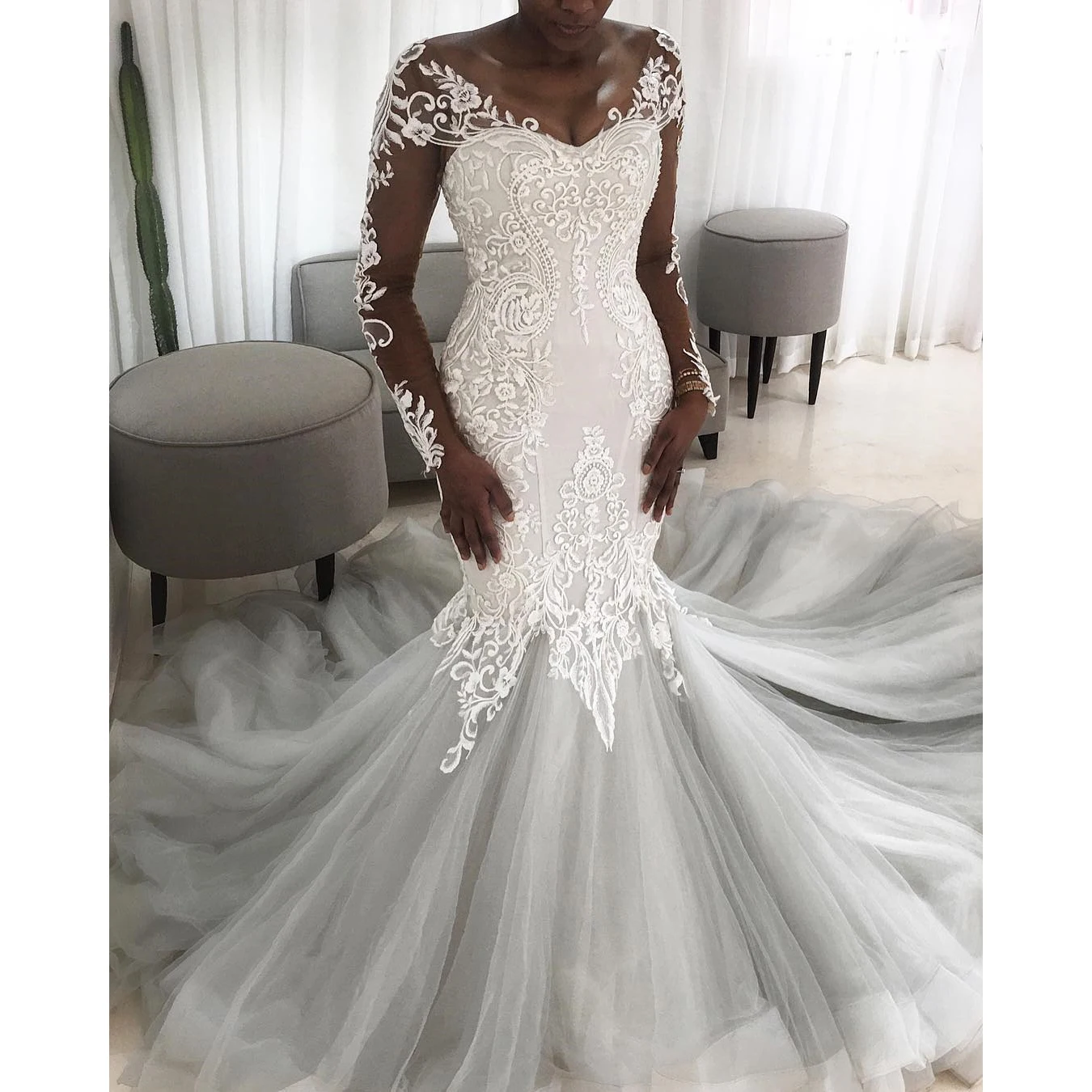 lace african wedding dresses