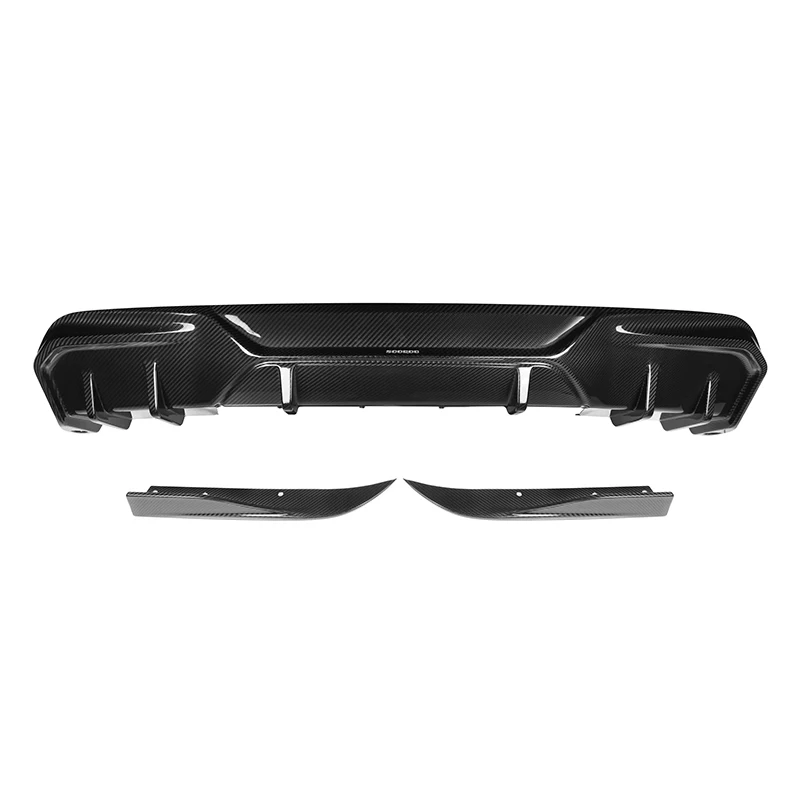 

100% Dry Carbon Fiber SQ style rear diffuser for BMW 4 series i4 2021+ Sedan 3PCS Rear bumper diffuser