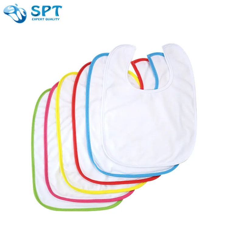 

Fast Delivery In Stock Wholesale Sublimation White Baby Bib Blank