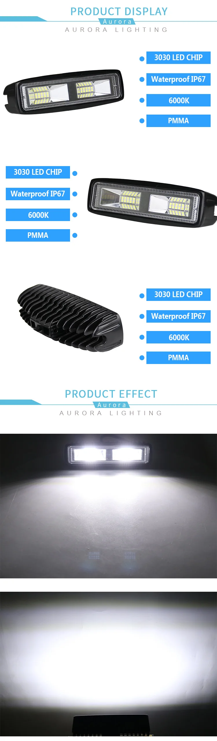 New Extreme Wide 180 Degree Wide Beam Pattern 20W LED Fog Light 