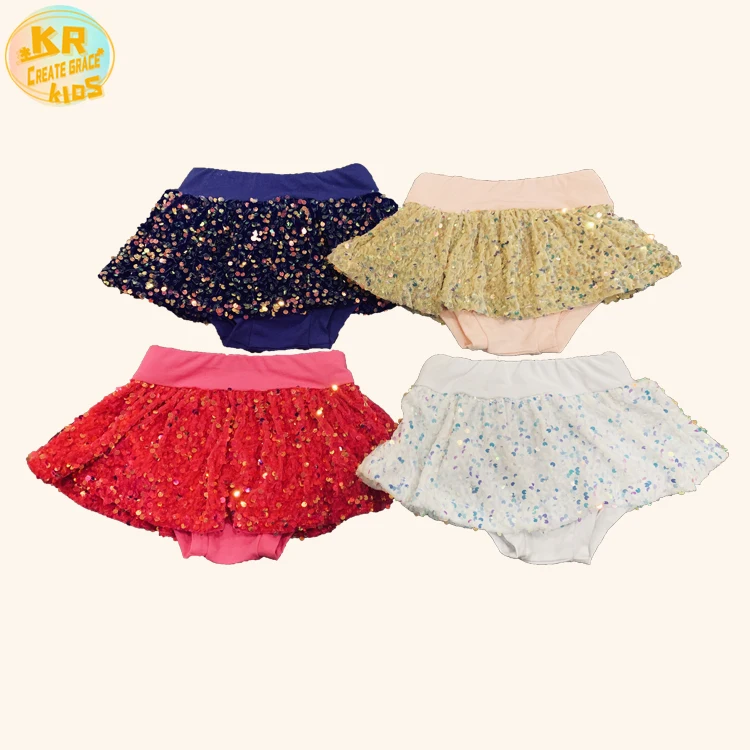 

High Quality 100% Cotton Circle Sequin Pants Kids Baby Bummies Children Clothes Girls' Shorts, Custom color