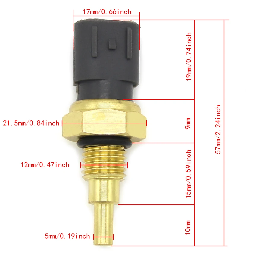 thumbnail image 2 of Radiator Fan Thermo Switch For Honda CBR1100XX, CBR600SE, CBR900RR, Magna 750 2 of 2