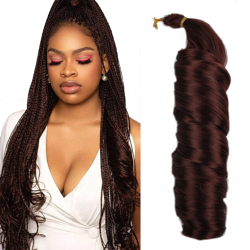 

Shiny Silk Wave Straight Wavy 150g French Spiral Curl Ocean Wave Crochet Spiral Curl Hair Braid French Curly Braiding Hair