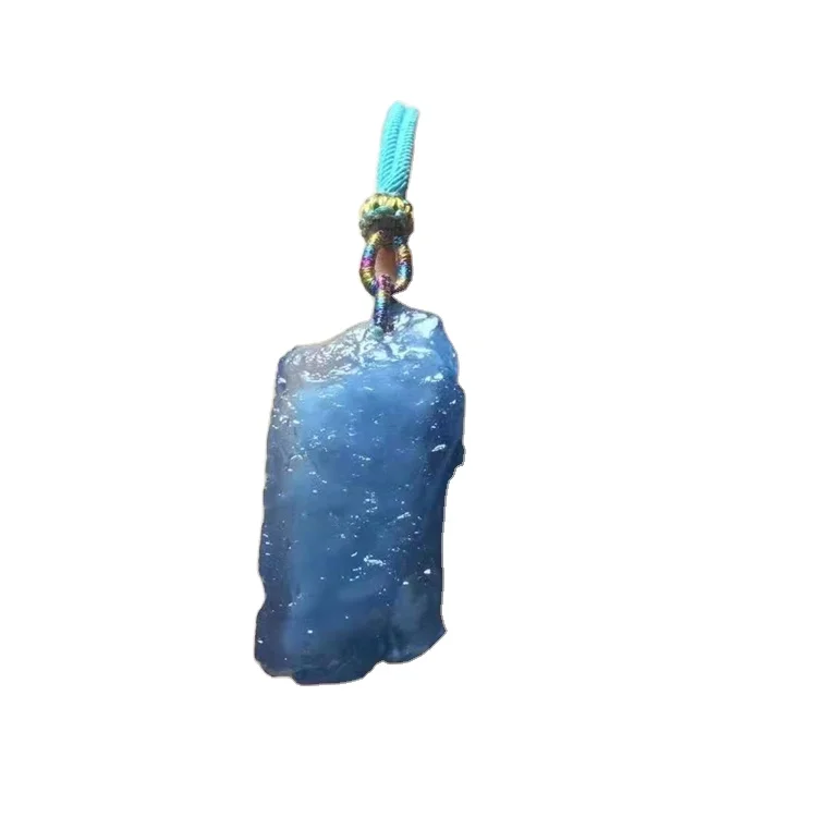 

Wholesale High Quality Natural Raw Stone Aquamarine Quartz Gemstone Crystal Pendant