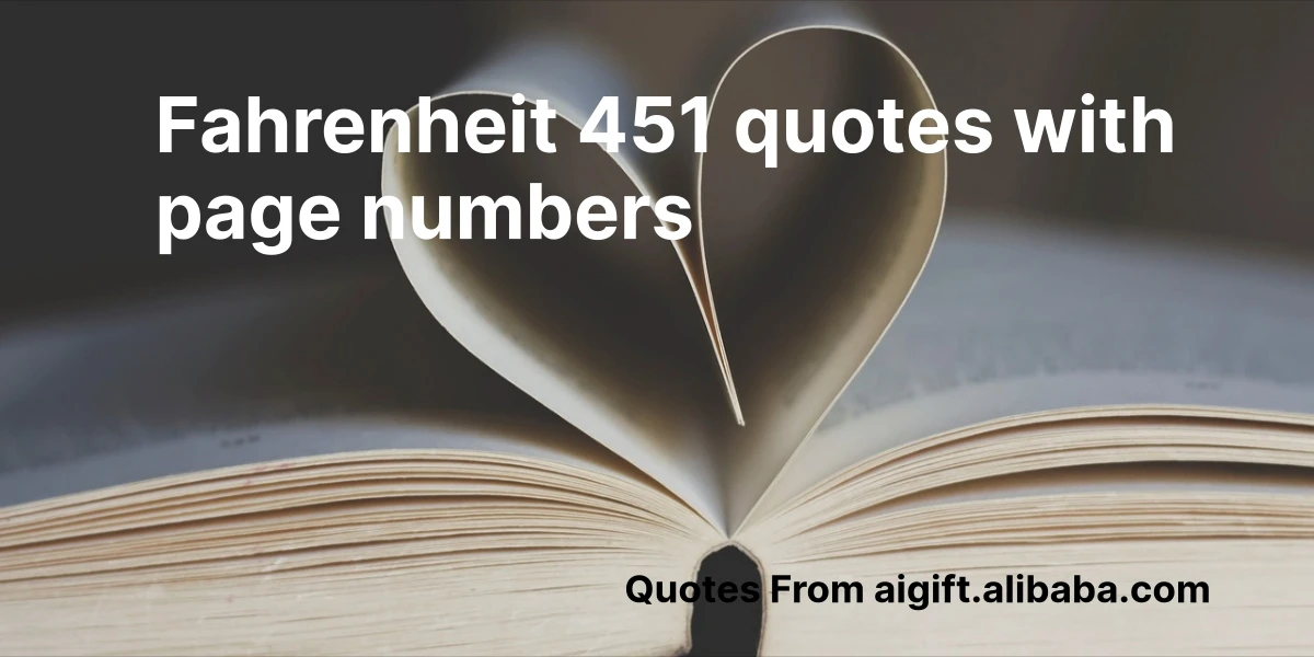 fahrenheit 451 quotes with page numbers