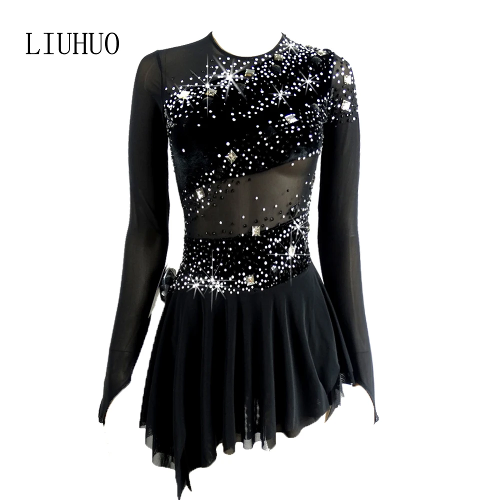 

Best quality dance wear Children Latin Dance Costume Salsa Ballroom Skate Dress Girl Dancewear Costumes