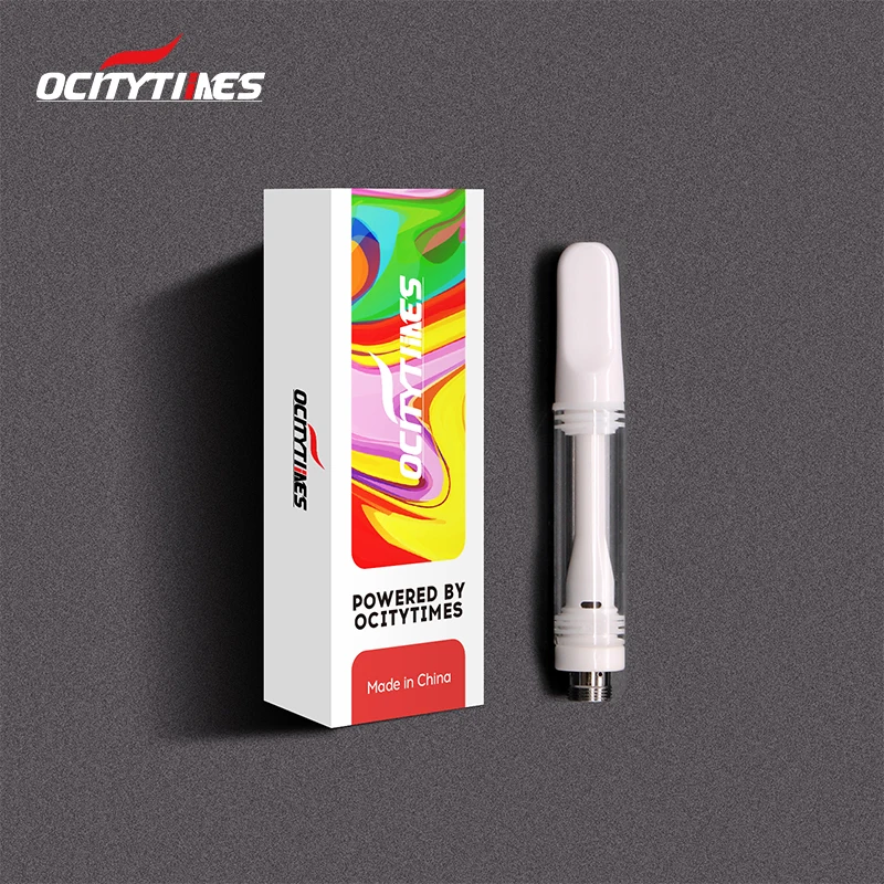 

wholesale ceramic core empty 0.5ml 1.0ml vape cartridge, White color/ oem color